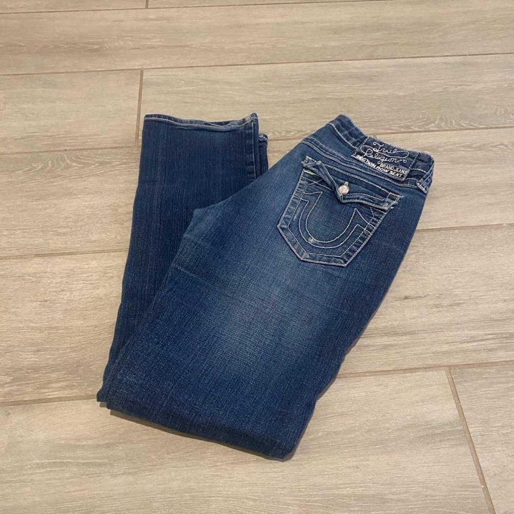 True Religion Women's Dark Blue Bootcut Jeans